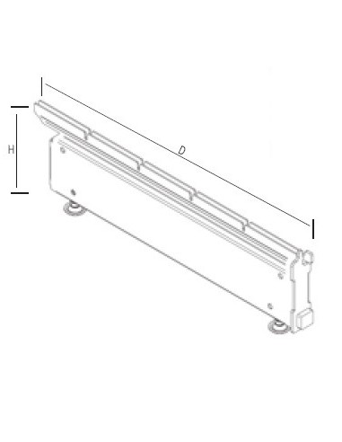 Talpa de raft 115 mm inaltime, L25