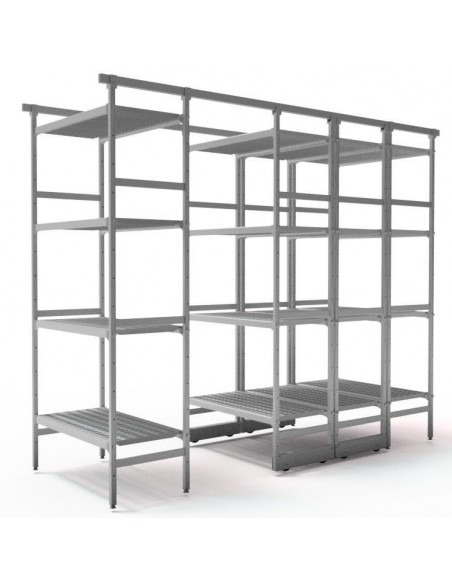 Mobile storage shelf in the cold room